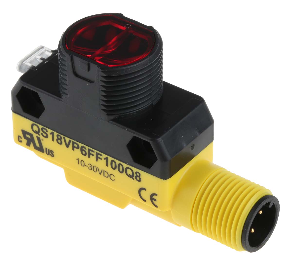Banner Diffuse Photoelectric Sensor, Barrel Sensor, 100 mm Detection Range