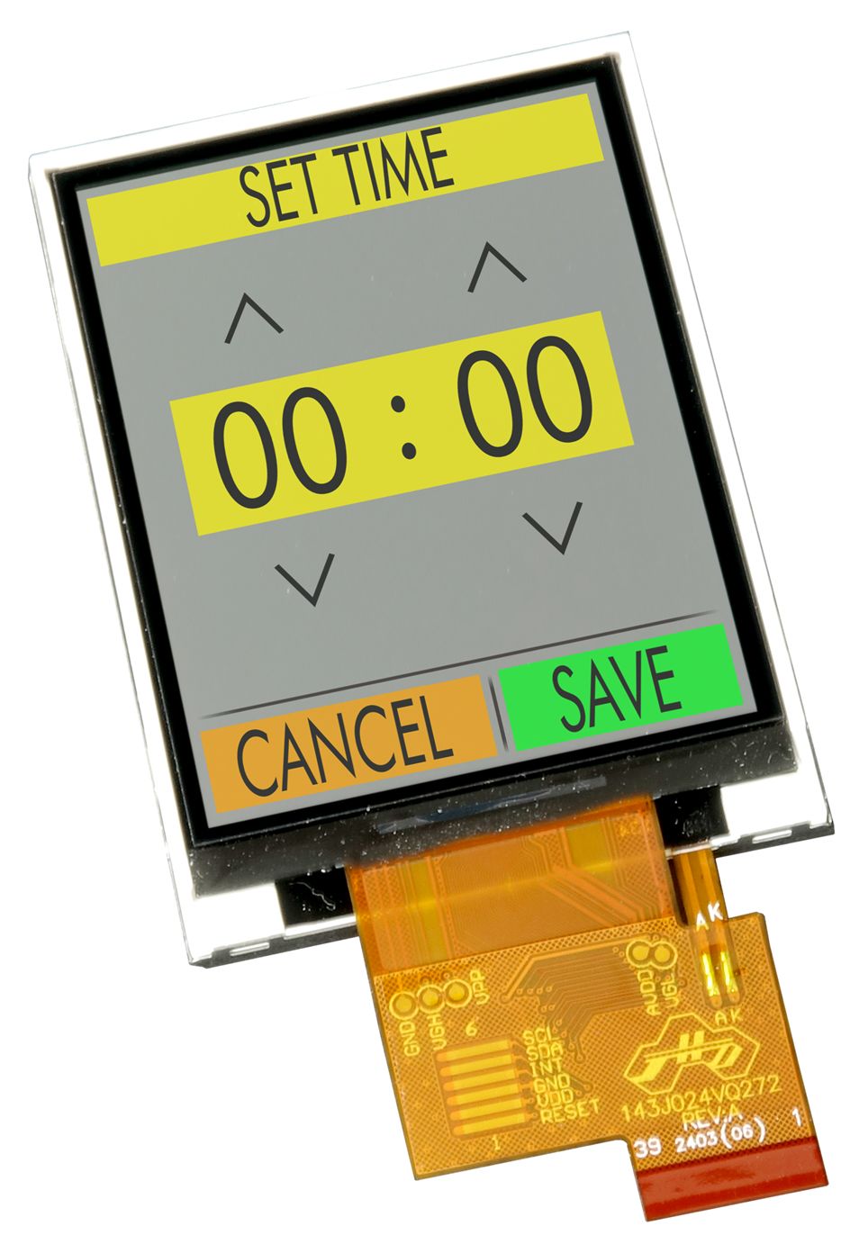 Display Visions EA TFT024-23ATNN TFT LCD Colour Display / Touch Screen, 2.4in QVGA, 240 x 320pixels