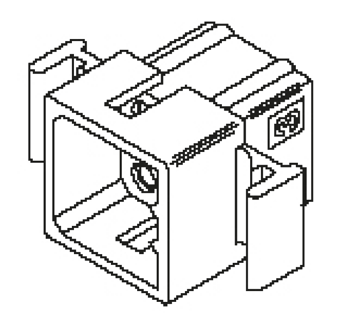 Molex, STANDARD .062" Male Connector Housing, 3.68mm Pitch, 9 Way, 3 Row