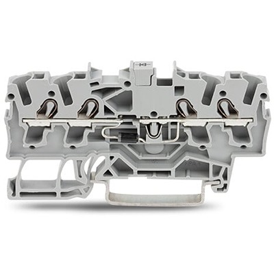 WAGO 2002-1411/1000-411 TOPJOB S Series Grey, 2.5mm², 1-Level, Push In Termination