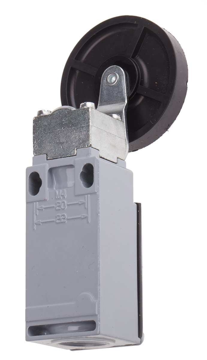 RS PRO Roller Lever Limit Switch, NO/NC, IP66, DPST, Zinc Alloy Housing, 400V ac Max, 10A Max