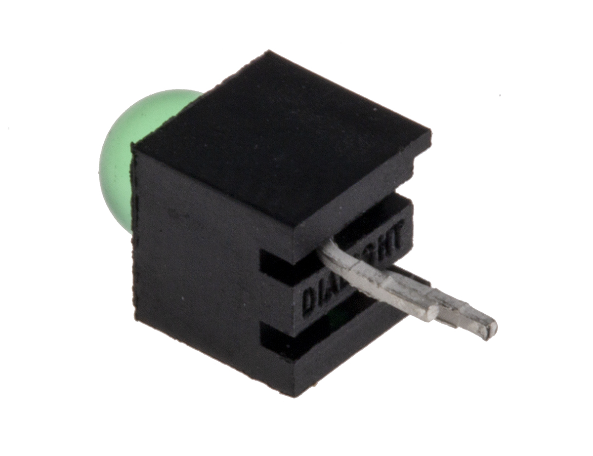 Dialight 550-0204F, Green PCB LED Indicator, Through Hole 2.1 V