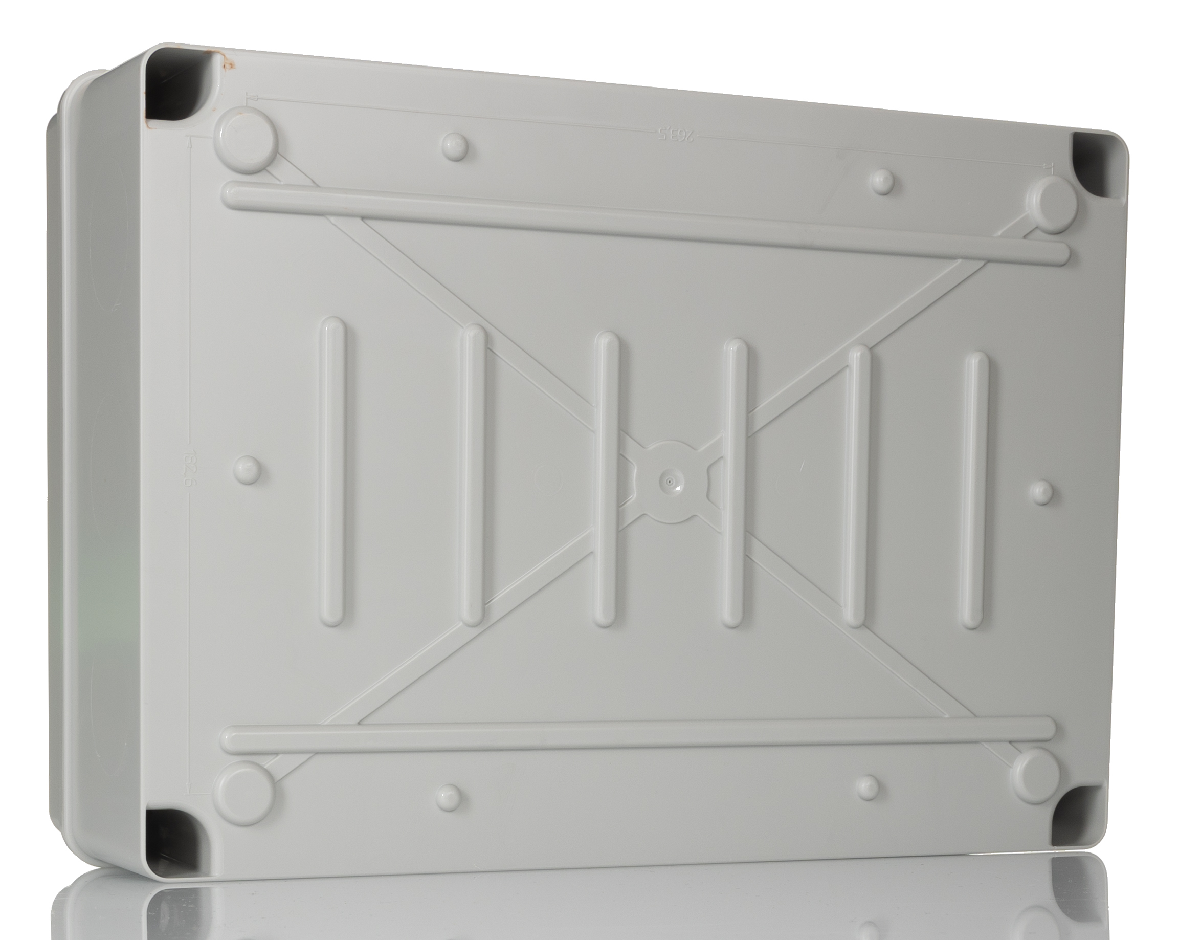 HellermannTyton EL Series Grey Polystyrene Junction Box, IP67, 328x129x239mm