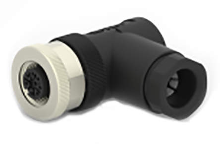 TE Connectivity Circular Connector, 8 Contacts, Cable, M12 Connector, Plug, Female, IP67, T411 Series