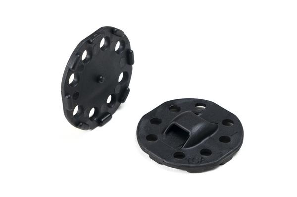 HellermannTyton Self Adhesive Black Cable Tie Mount 22.6 mm x 22.6mm, 4.7mm Max. Cable Tie Width