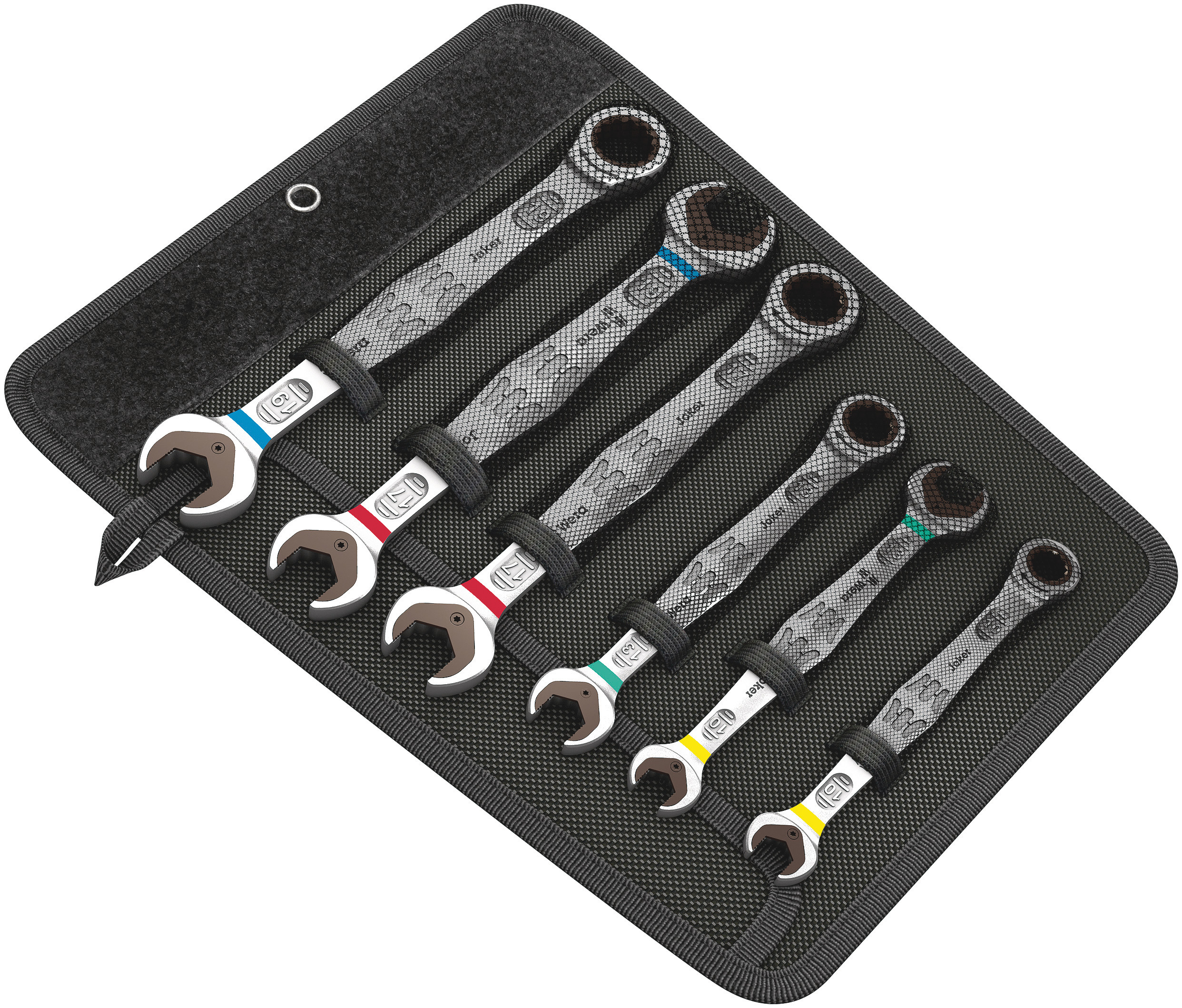 Wera Joker 6002 Series 6-Piece Spanner Set, 10 → 19 mm, Chrome Molybdenum Steel