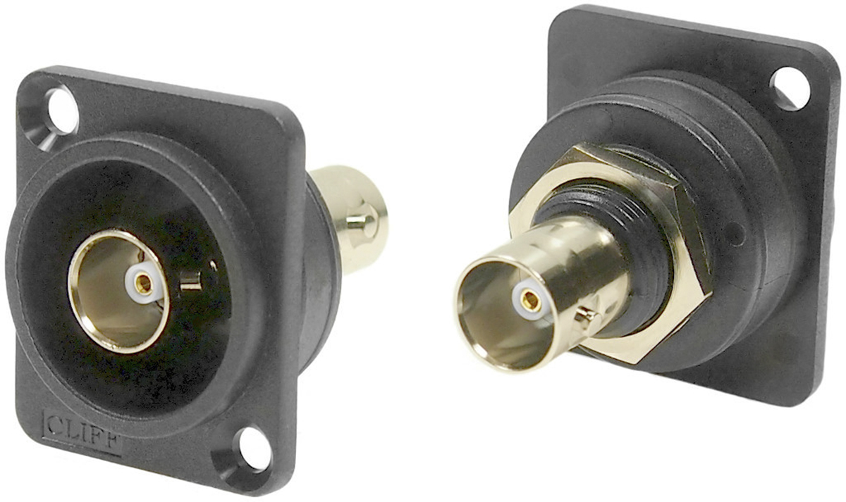 RS PRO Female, Male Panel Mount BNC Connector, 75Ω, Screw Termination, Straight Body