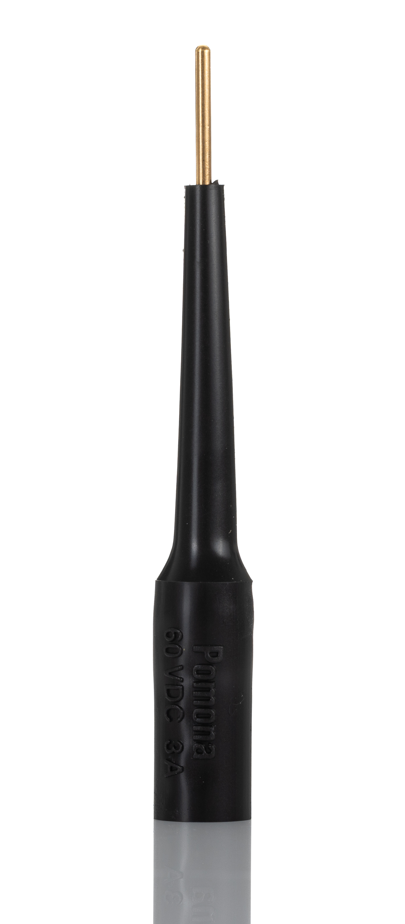Fluke Black, Male Test Connector Adapter With Brass contacts and Gold Plated