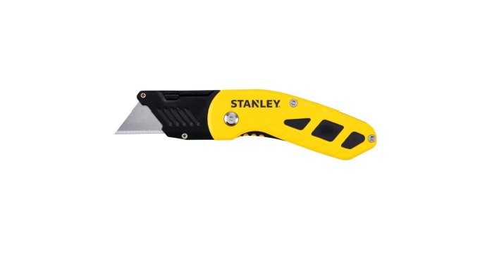 Stanley Safety Knife with Knife Blade, 140mm Blade Length