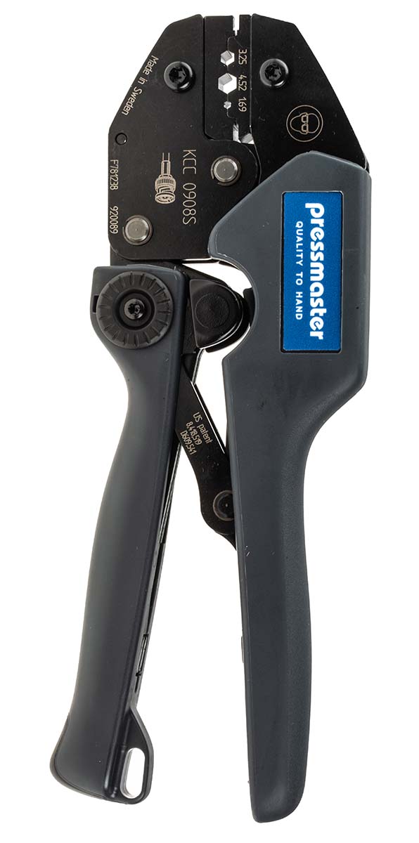 Pressmaster KCC 0908S Hand Ratcheting Crimp Tool for Coaxial Connectors
