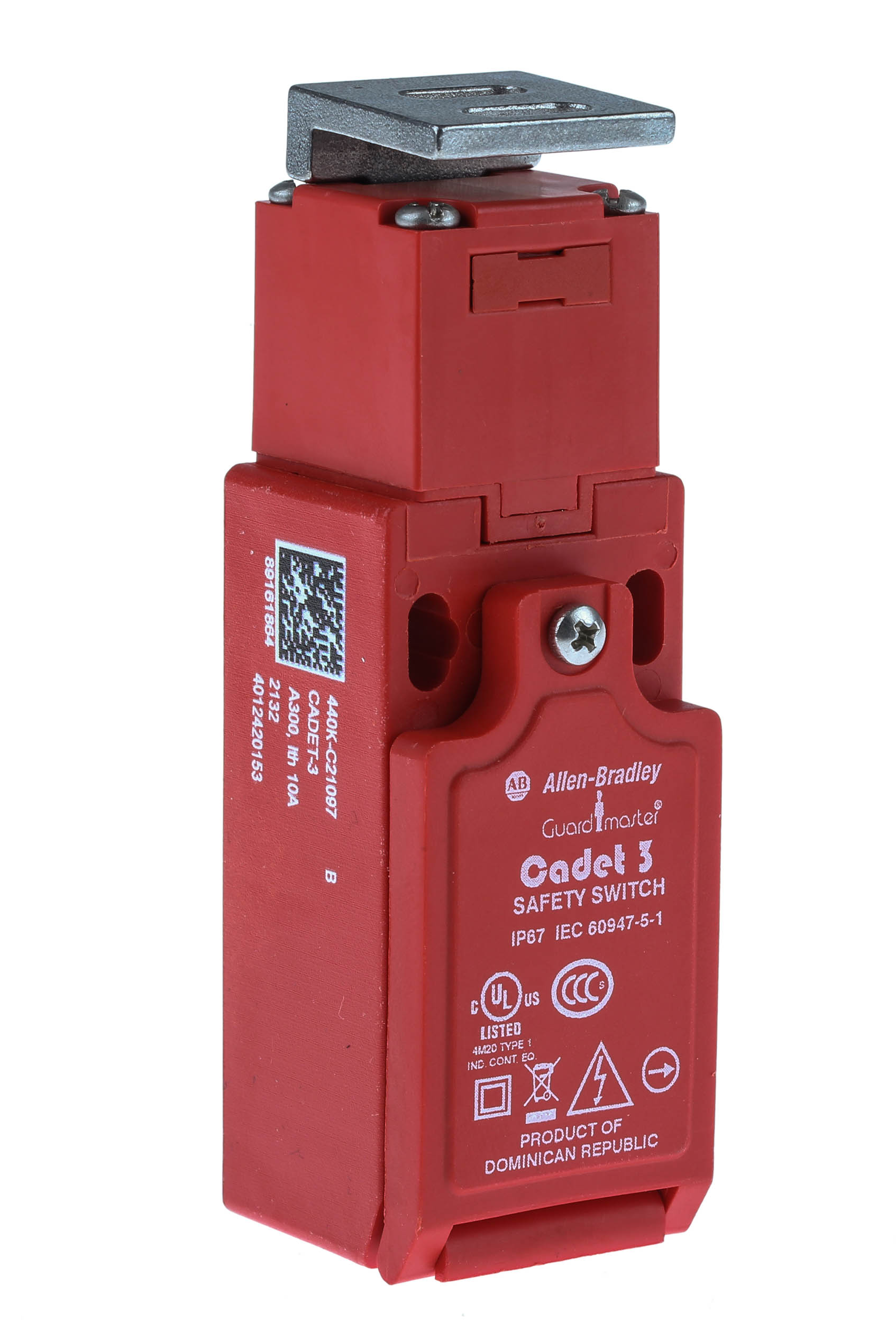 Allen Bradley Guardmaster 440K Safety Interlock Switch, 3NC, Keyed Actuator Included, Glass Filled PBT
