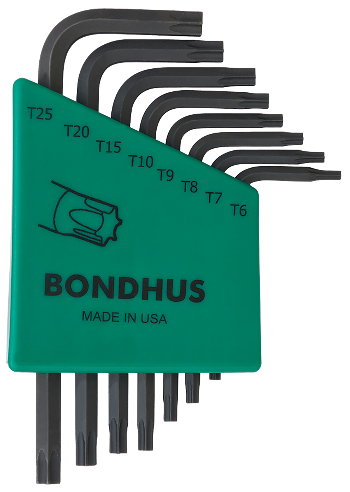 Bondhus 8-Piece Torx Key, L Shape, Short Arm