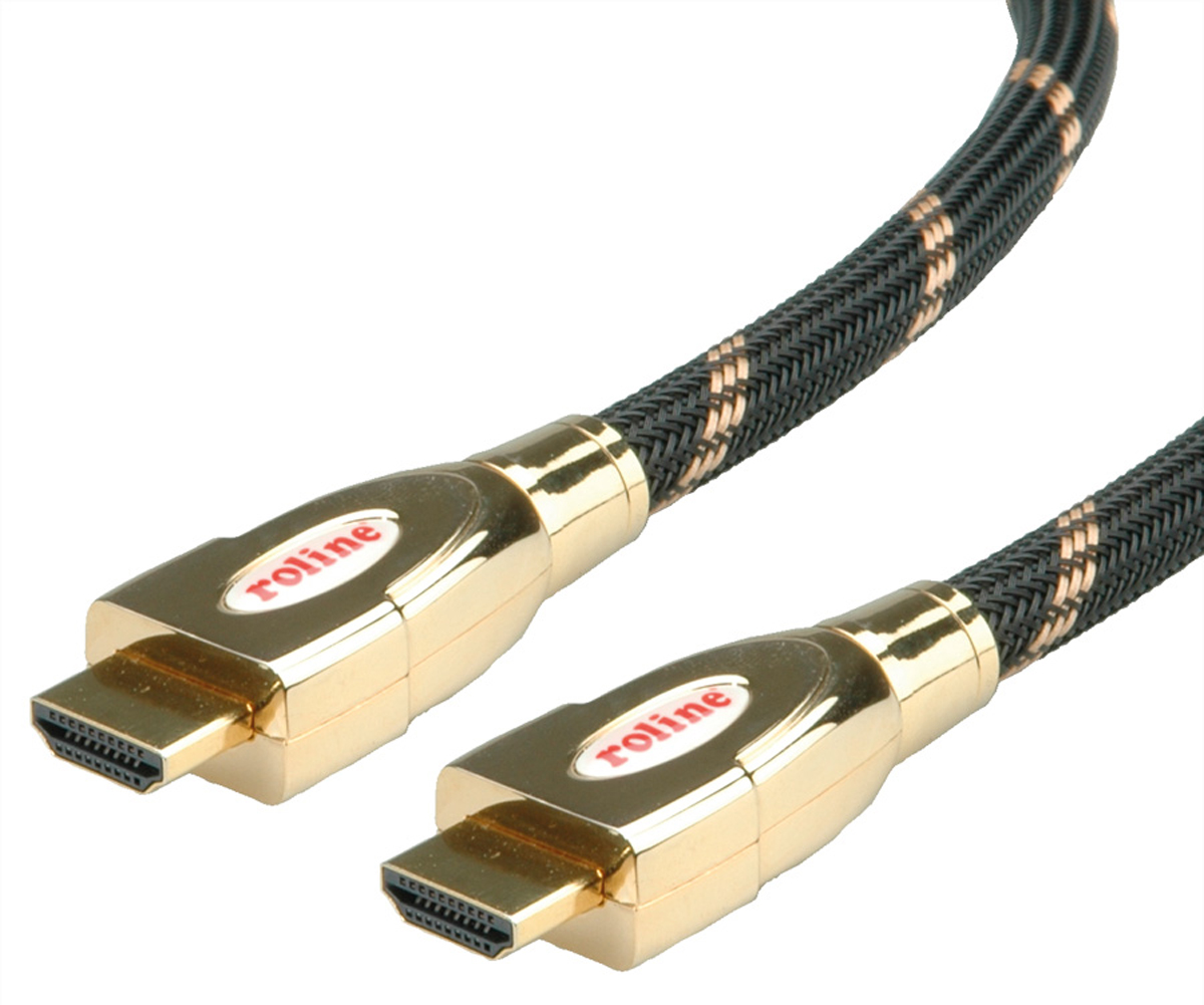 Roline, 1m Male HDMI Ethernet to Male HDMI Ethernet