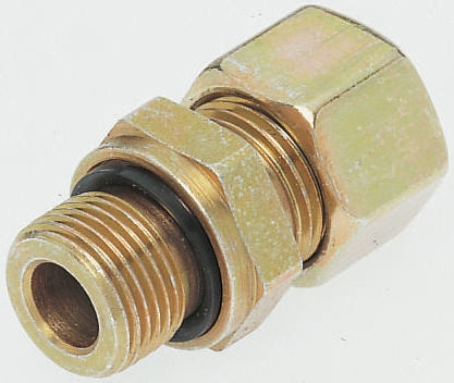 Parker GE-R-ED Series Straight Threaded Adaptor, G 1/4 Male to Push In 10 mm, Threaded-to-Tube Connection Style