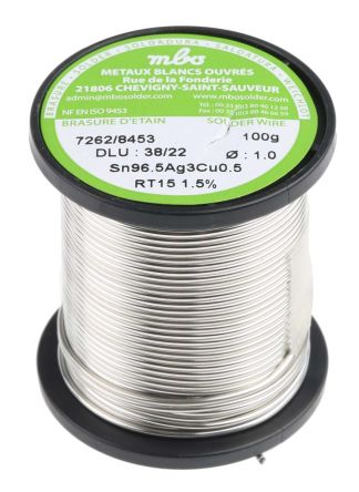 MBO Wire, 1mm Lead Free Solder, 217°C Melting Point