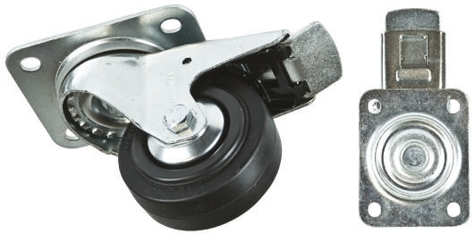 Tente Braked Swivel Castor Wheel, 70kg Capacity, 80mm Wheel