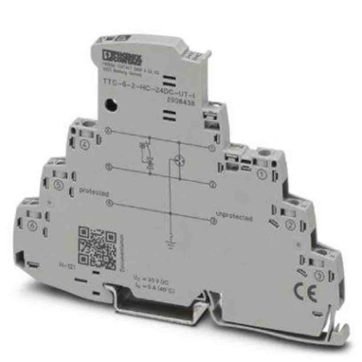 Phoenix Contact 2 Phase Surge Protector, 5kA, DIN Rail Mount
