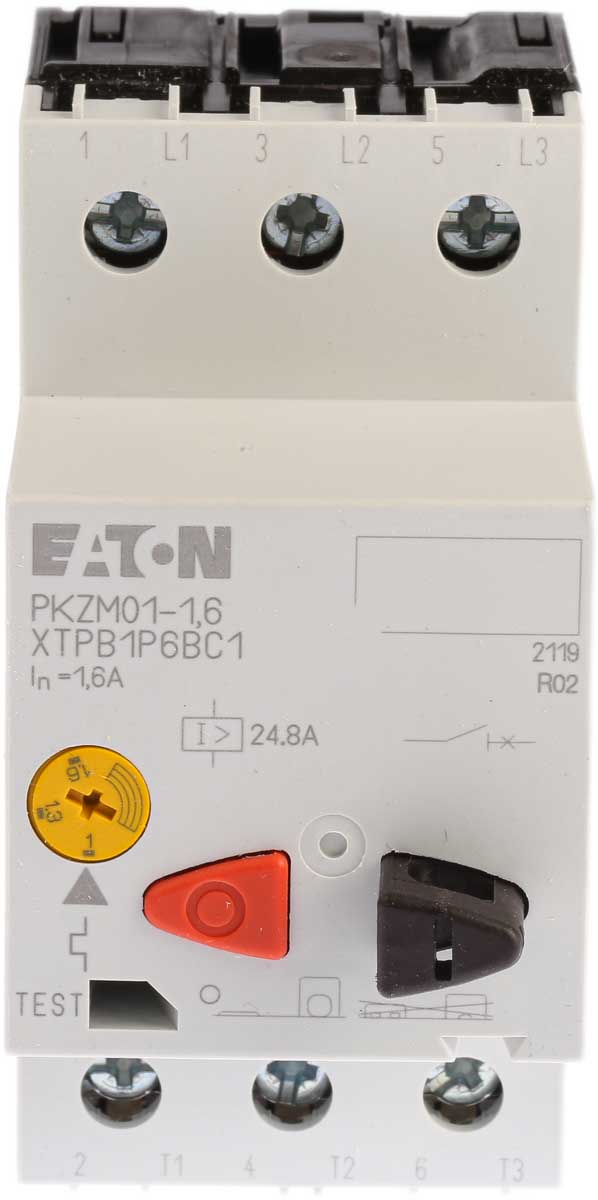 Eaton 1 → 1.6 A Motor Protection Circuit Breaker, 690 V ac