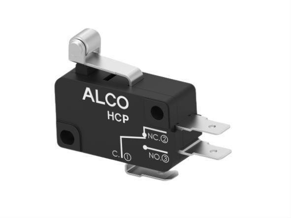 TE Connectivity Short Roller Lever Snap Action Micro Switch, Quick Connect Terminal, 16A, SPDT