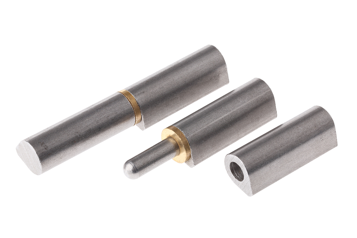 Pinet Steel Bullet Hinge, Weld-on Fixing, 80mm x 16mm