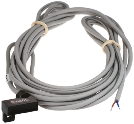 SMC DA-80C Series Reed Switch, 3m Fly Lead, Rail Mounted