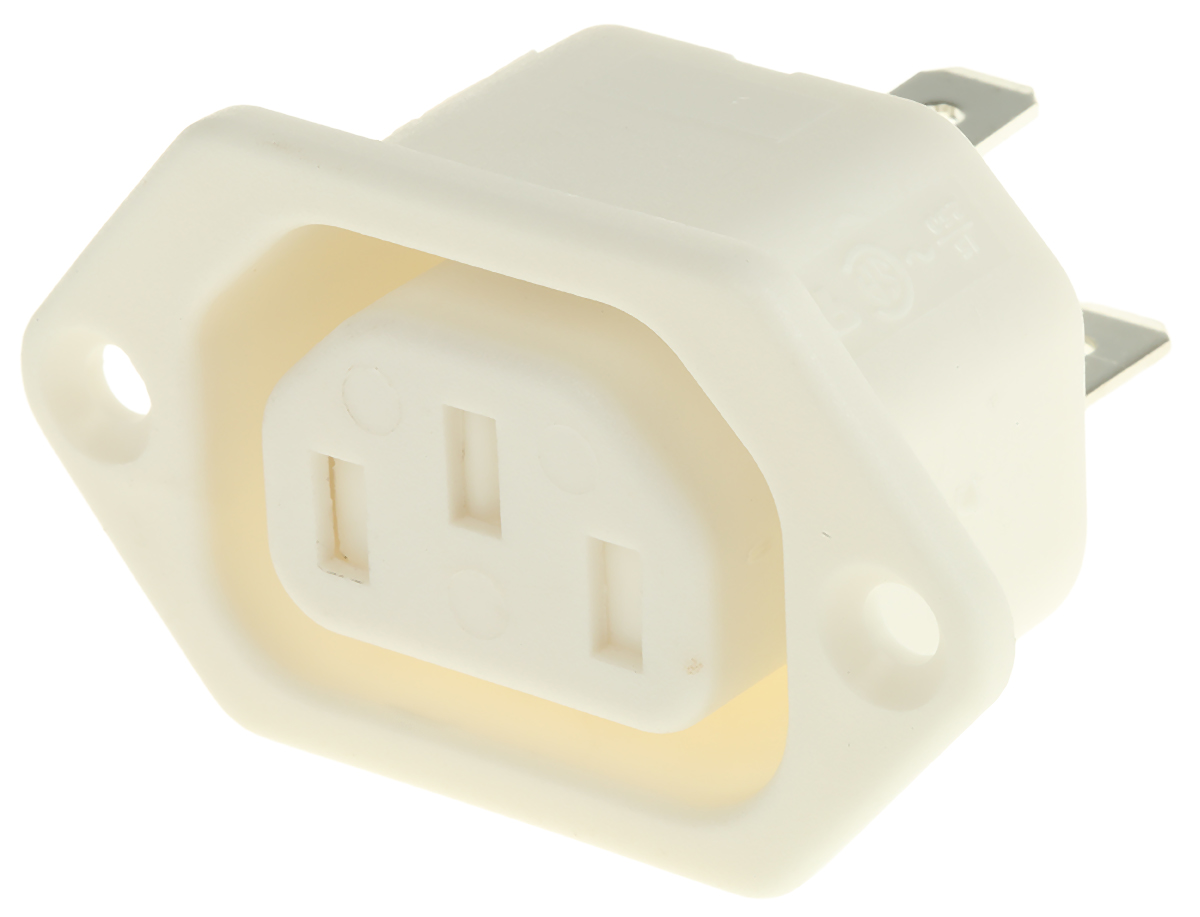 Bulgin C13 Panel Mount IEC Connector Socket, 10A, 250 V