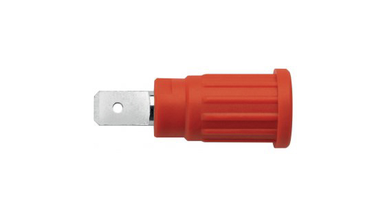 Schutzinger Red Female Banana Socket, 4 mm Connector, PC Pin Termination, 32A, 1000V, Nickel Plating