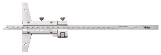 Mitutoyo 527-102 200mm Metric Depth Gauge, Stainless Steel, 300g