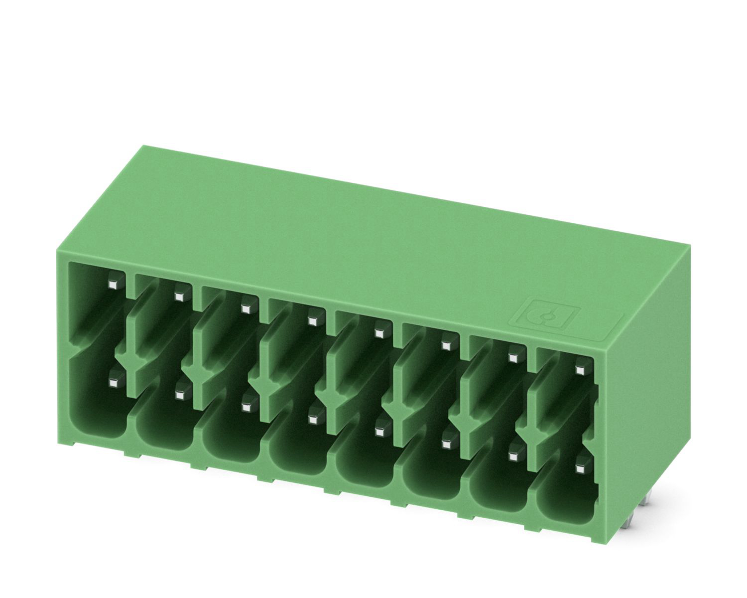 Phoenix Contact, 3.5mm Pitch, DMC 1.5, 8 Way, Right Angle, Pluggable Terminal Block, Header, Through Hole, Solder