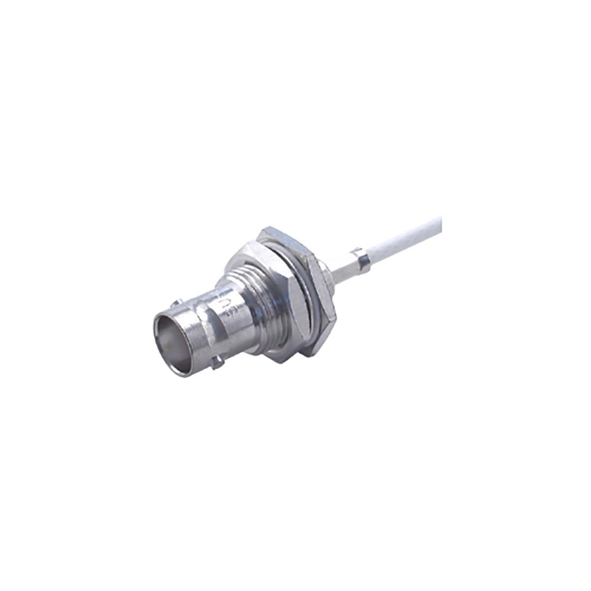 Huber+Suhner 24_BNC-75-2-6/133_NE Series, Jack Cable Mount BNC Connector, 75Ω, Crimp Termination, Straight Body