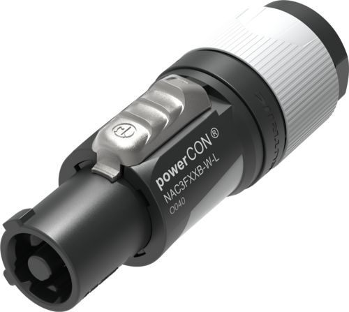 Neutrik, NAC3FXX IP20 Black Cable 2 + PE Industrial Power Socket, Rated At 20A, 127 VAC