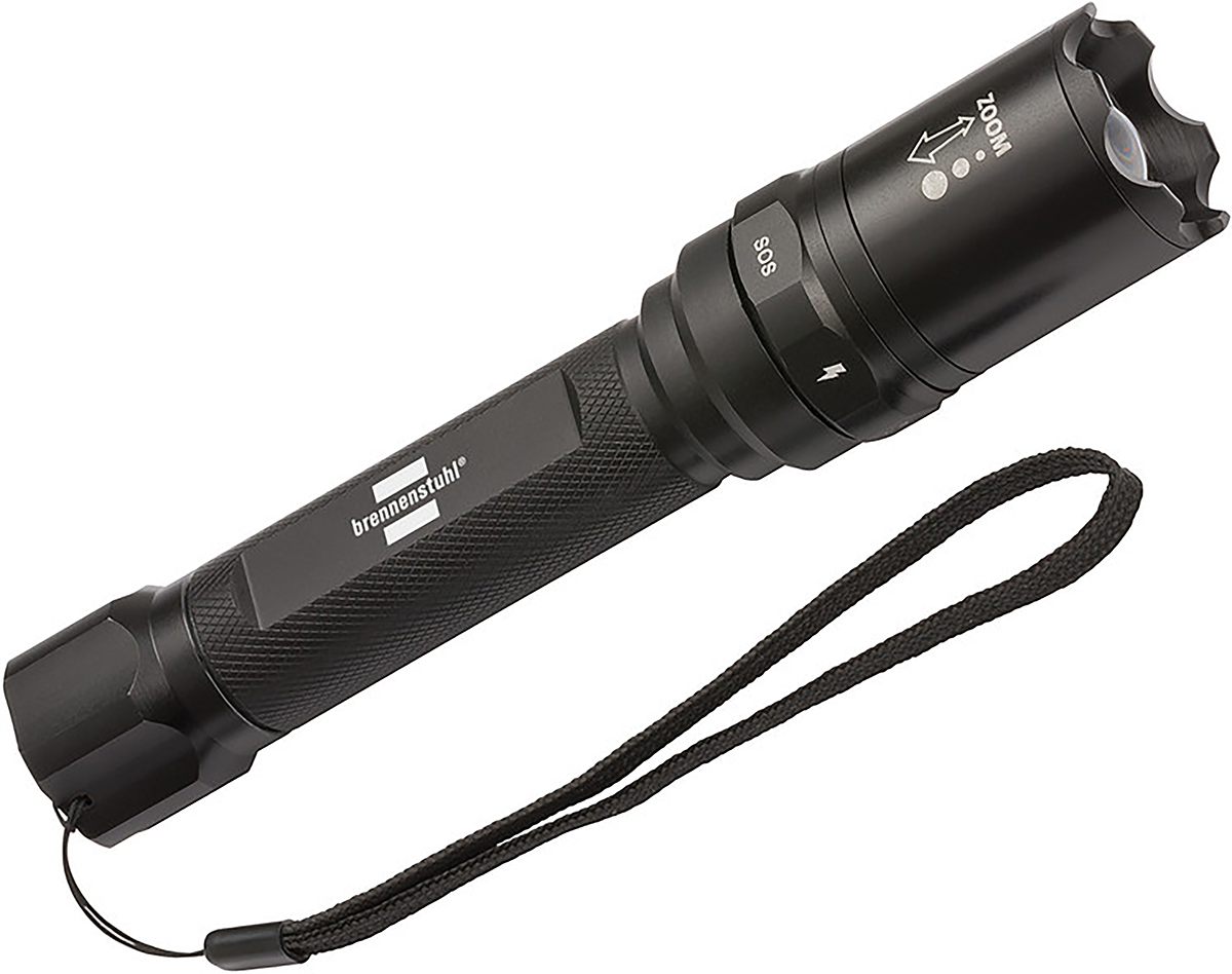 brennenstuhl LuxPremium LED Torch Black - Rechargeable 430 lm, 184 mm