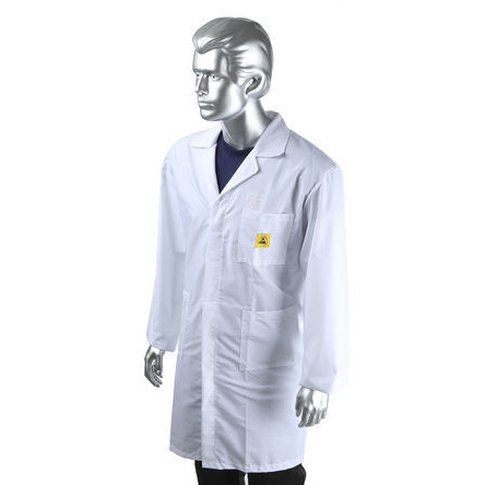 RS PRO White Unisex Reusable Lab Coat, M