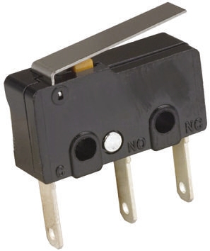 Omron Hinge Lever Micro Switch, Tab Terminal, 5 A @ 125 V ac, SPDT, IP40