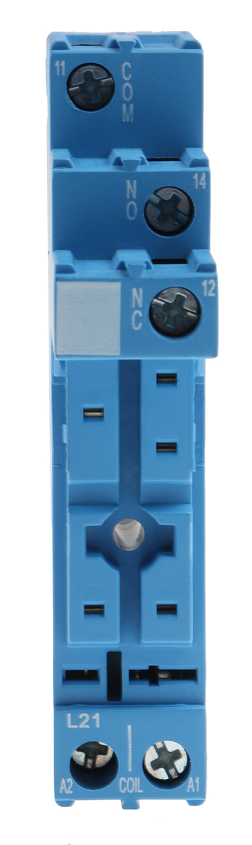 Finder 95 250V ac DIN Rail Relay Socket, for use with 40.31 Series Relay