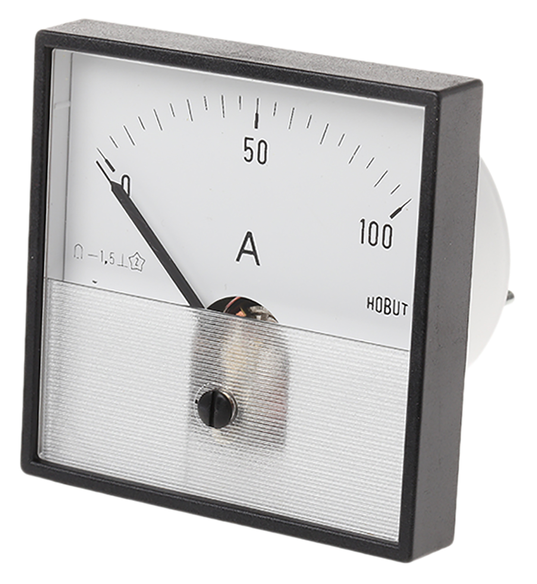 HOBUT PD72MC Analogue Panel Ammeter 0/100A For Shunt 75mV DC, 72mm x 72mm Moving Coil