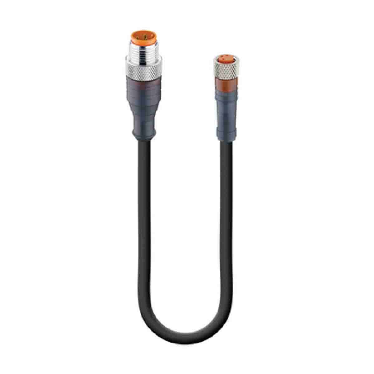 Lumberg Automation Male 3 way M12 to Female 3 way M8 Sensor Actuator Cable