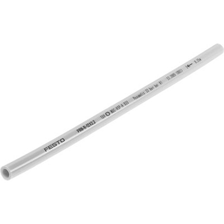 Festo PAN TPE, Flexible Tubing, 5mm ID, 8mm OD, Silver