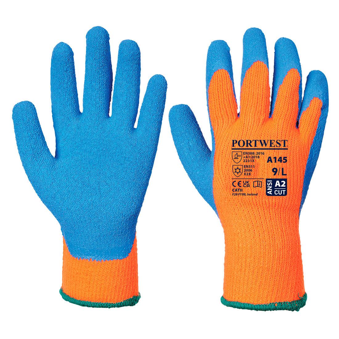 Portwest Black Acrylic, Polyester, Nitrile Sandy, Elastic Glove 60 mm