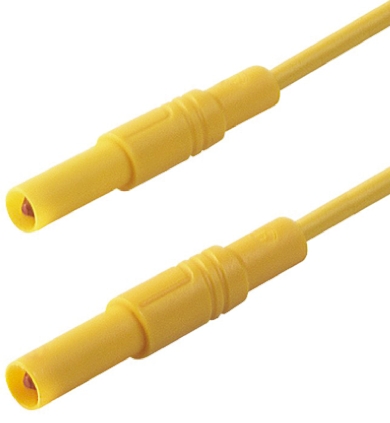Hirschmann Test & Measurement, 32A, 1000V ac/dc, Yellow, 1m Lead Length