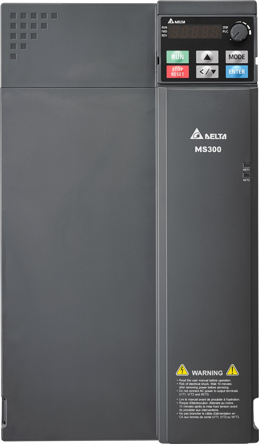 Delta Electronics Inverter Drive, 22 kW, 3 Phase, 460 V, 45 A, VFD-MS Series