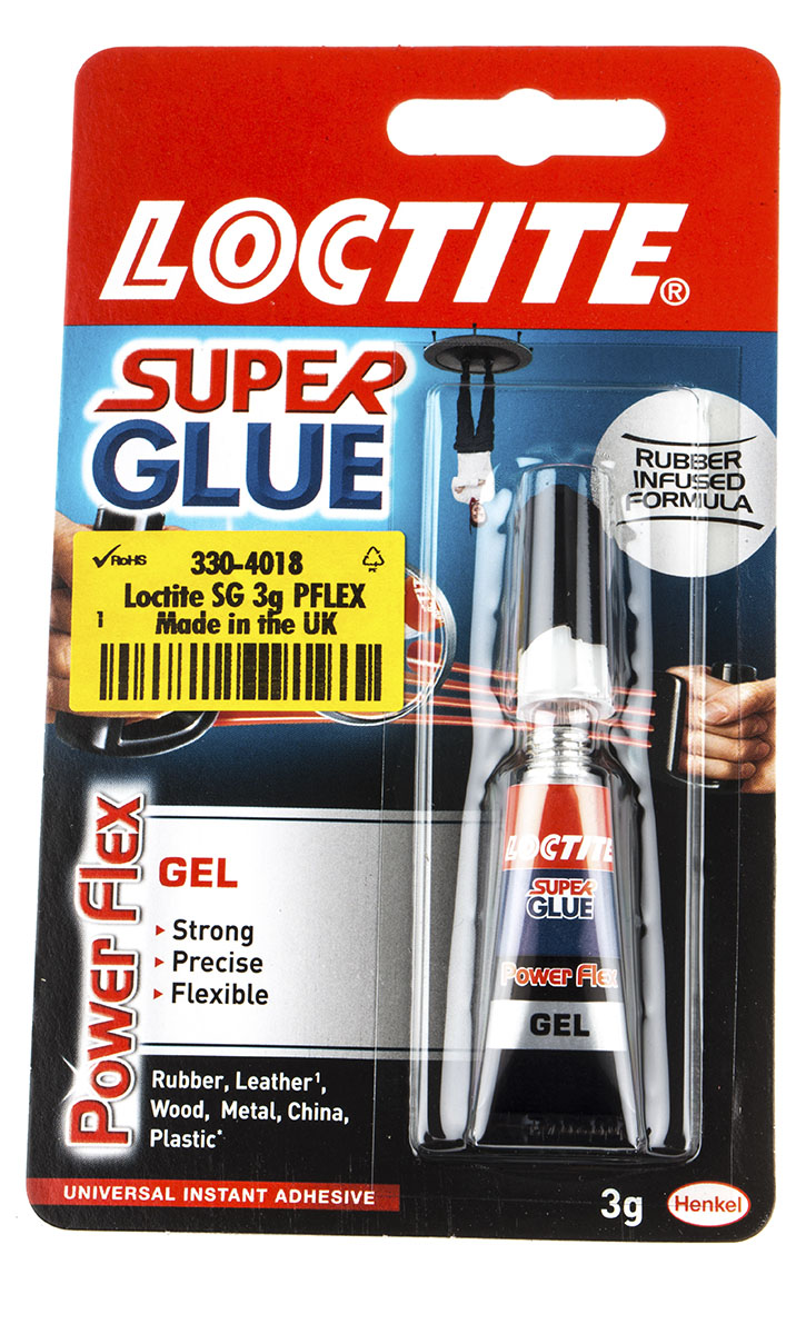 Loctite superglue Powerflex 3 g, Transparent