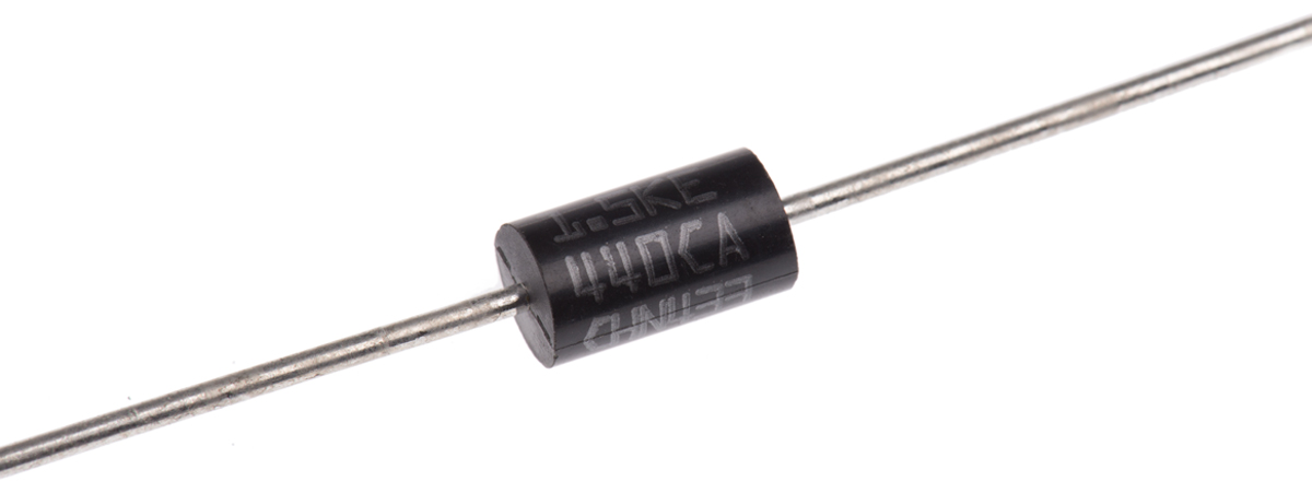 STMicroelectronics 1.5KE440CA, Bi-Directional TVS Diode, 1500W, 2-Pin DO-201