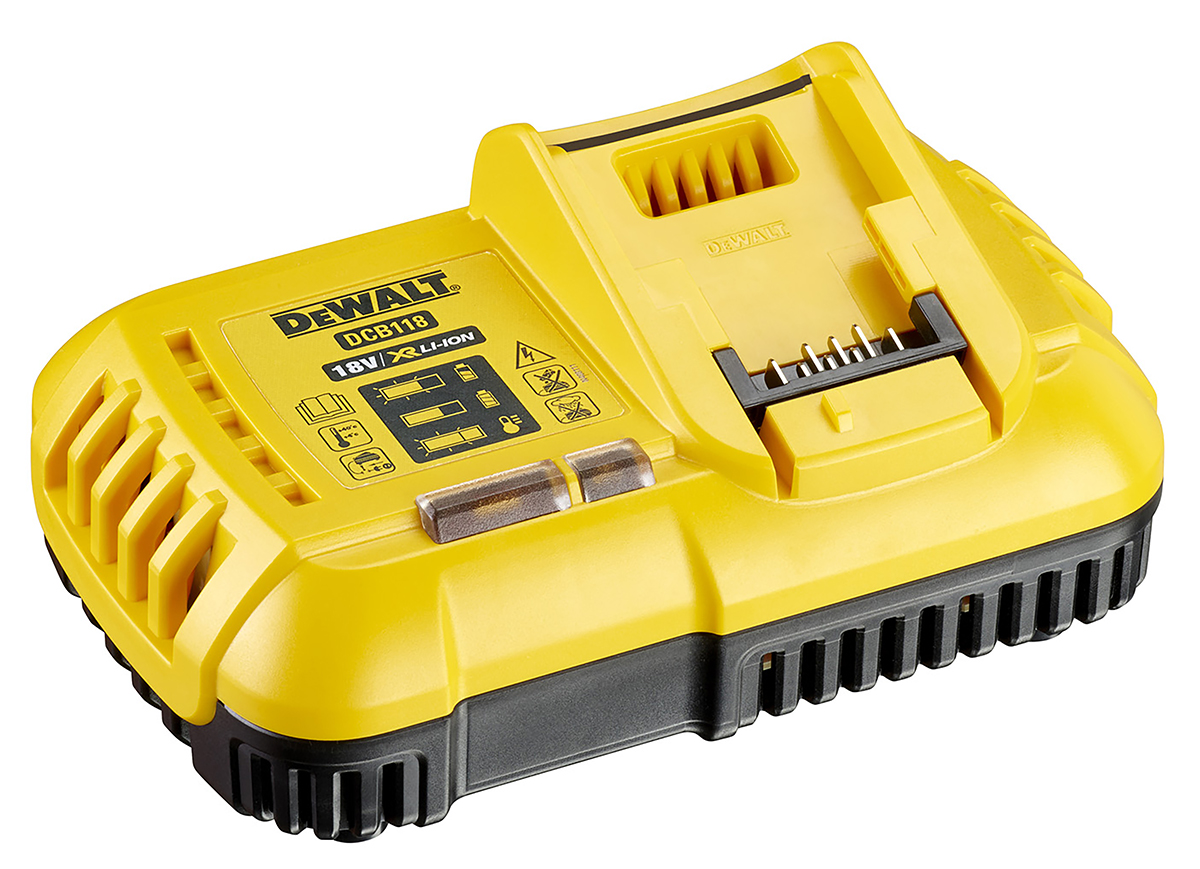DeWALT DCB118-GB Battery Charger, 20 V, 60 V for use with DeWALT 54V XR Batteries, Type G - British 3-Pin