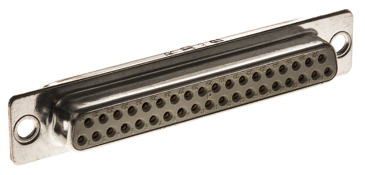 HARTING 37 Way Panel Mount D-sub Connector Socket