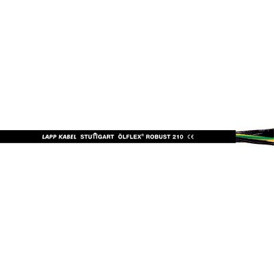 Lapp ÖLFLEX ROBUST 210 Control Cable, 3 Cores, 2.5 mm² CSA 13 AWG, Unscreened, 50 m, Black Polypropylene Sheath