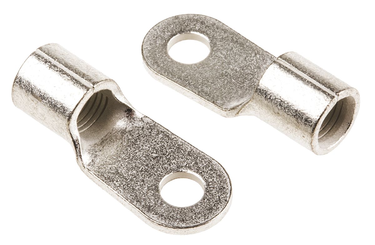 TE Connectivity, SOLISTRAND Uninsulated Ring Terminal, M5 Stud Size, 10.5mm² to 16.8mm² Wire Size
