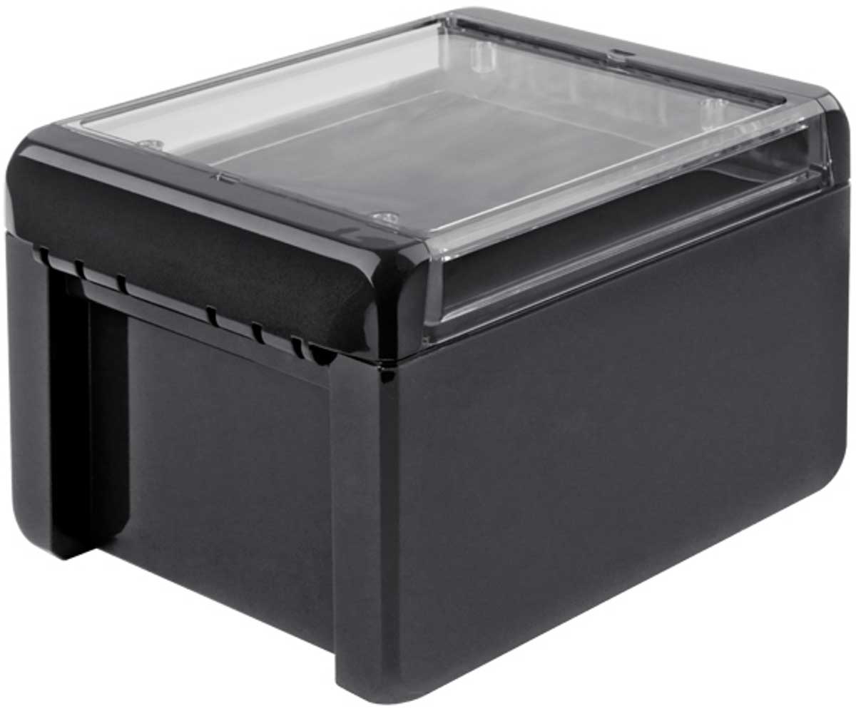 Bopla Bocube Series Graphite Grey Polycarbonate V0 Enclosure, IP66, IP68, IK07, Transparent Lid, 151 x 125 x 90mm