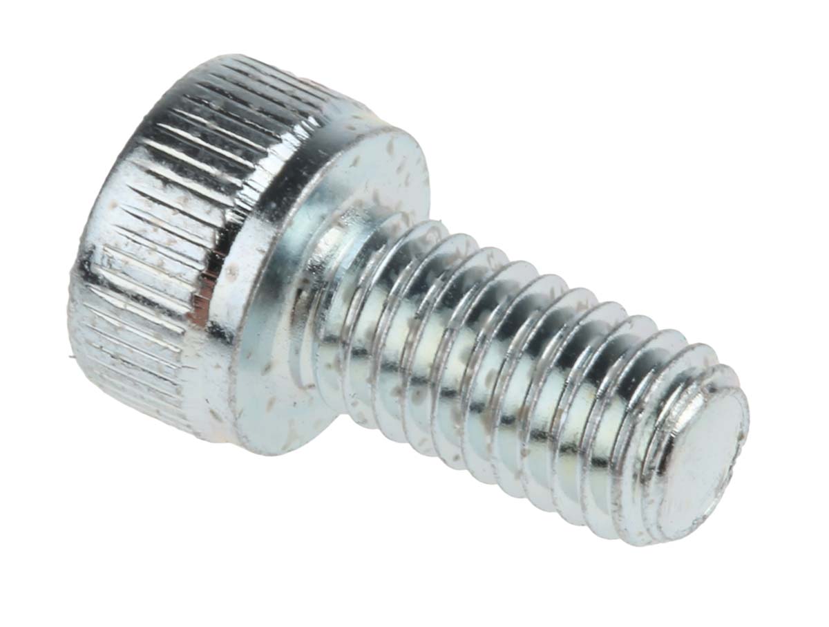 RS PRO Bright Zinc Plated Steel Hex Socket Cap Screw, DIN 912, M5 x 10mm