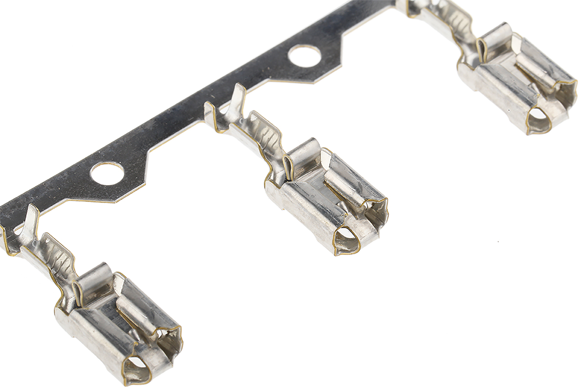 TE Connectivity Positive Lock .250 Mk I Series Female Crimp Terminal, 20AWG Min, 15AWG Max
